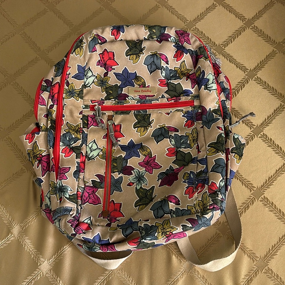 Vera Bradley Flower Pattern Backpack